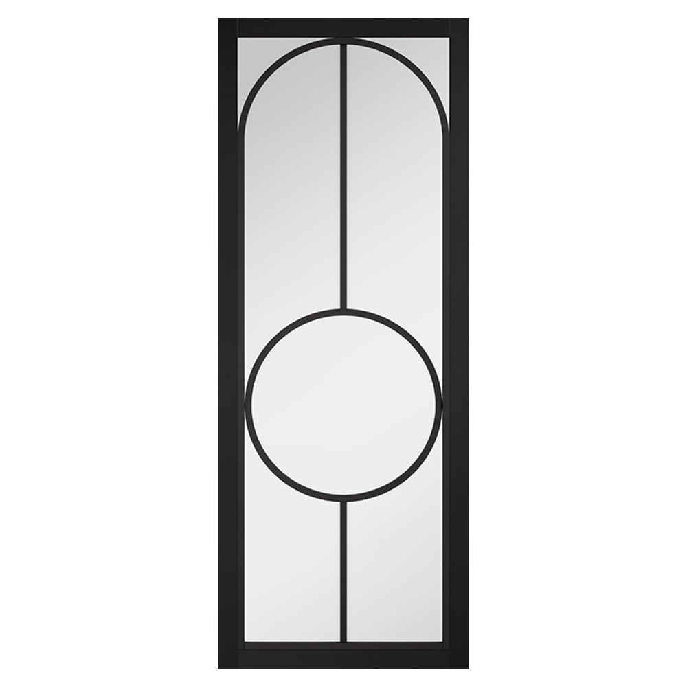 Read more about Bowery 1981mm x 762mm clear glass internal door in black