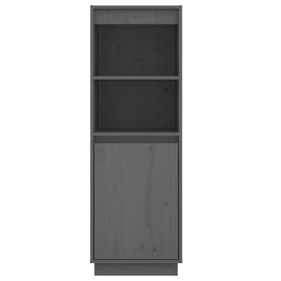 Bowie Pine Wood Storage With 1 Door In Grey Furniture in Fashion