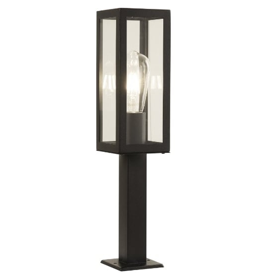 Box Outdoor 1 Light Head Post In Black