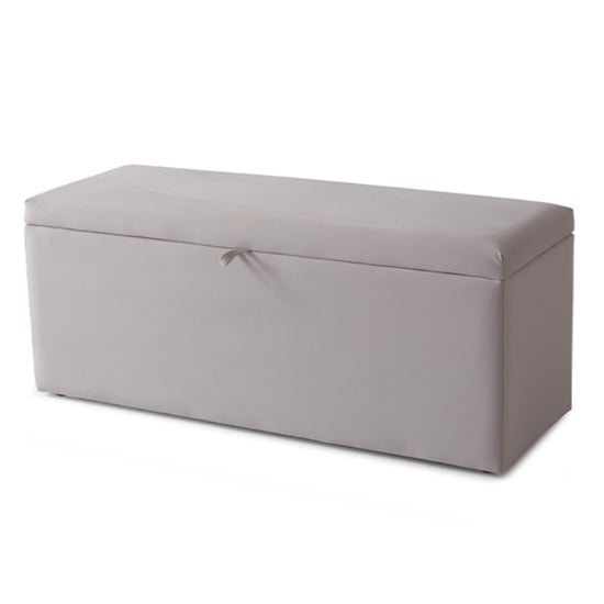 Bradenton Velvet Blanket Box In Champagne