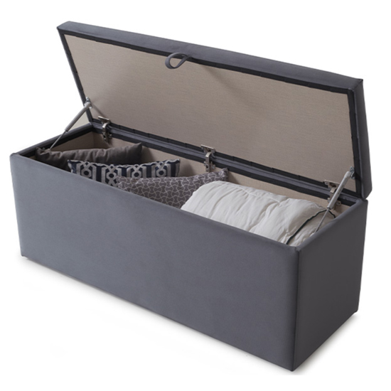 Bradenton Velvet Blanket Box In Grey_2