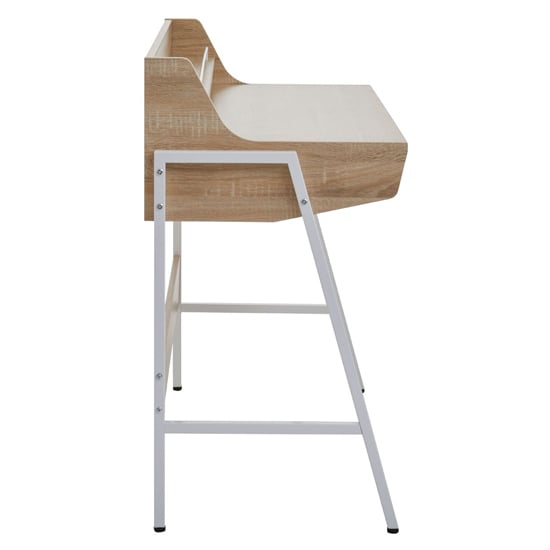 Bradken Wooden Computer Desk With 1 Drawer In Natural Oak