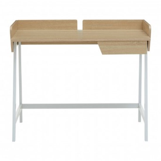 Bradken Wooden Laptop Desk With 1 Drawer In Natural Oak