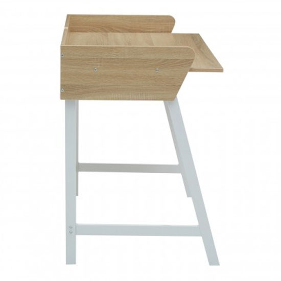 Bradken Wooden Laptop Desk With 1 Drawer In Natural Oak