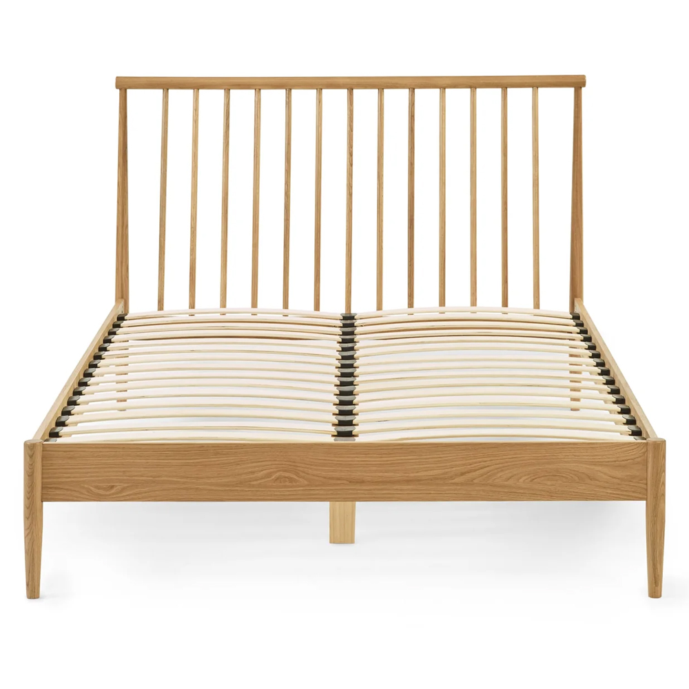 Brainerd Wooden Double Bed - Light Oak
