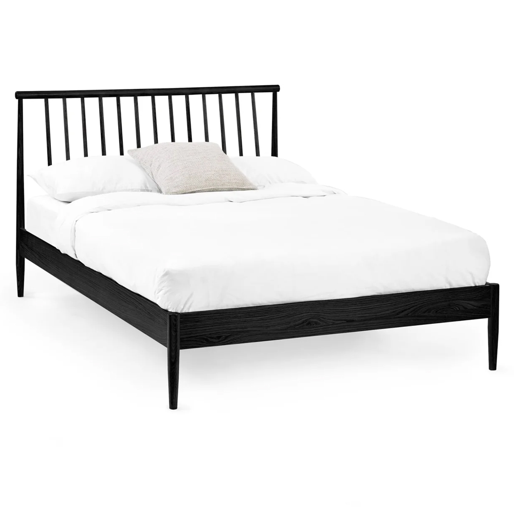 Brainerd Wooden King Size Bed - Black