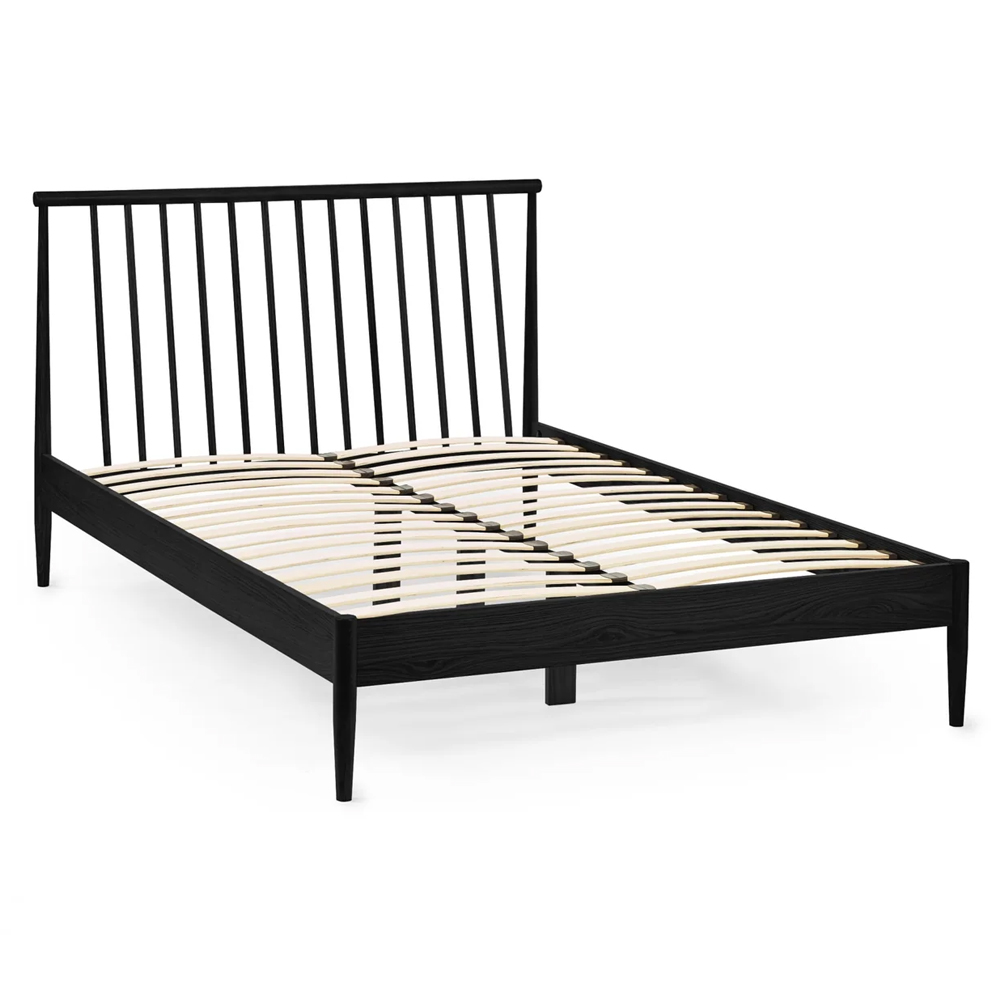 Brainerd Wooden King Size Bed - Black