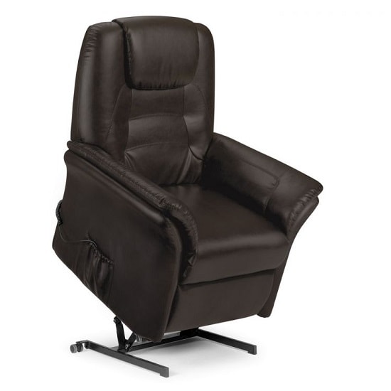 Brandon Modern Recliner Chair In Brown Faux Leather_4