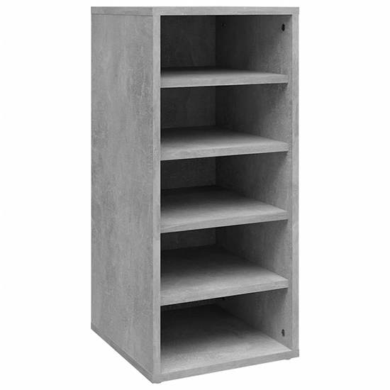 Branko Shoe Storage Rack With 5 Shelves In Concrete Effect