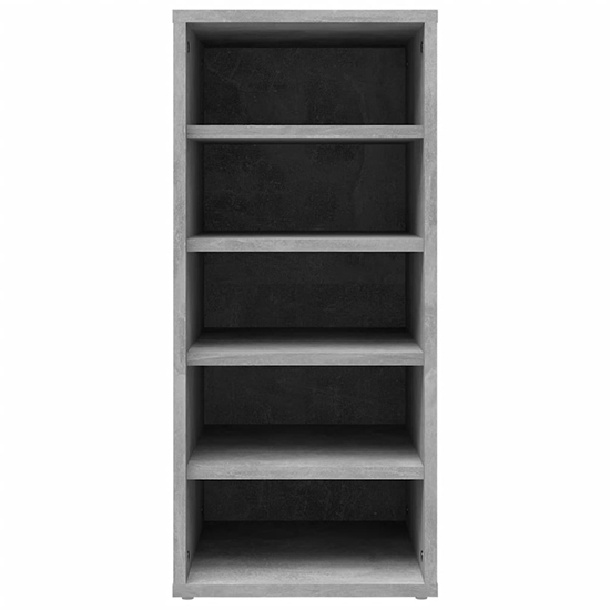 Branko Shoe Storage Rack With 5 Shelves In Concrete Effect