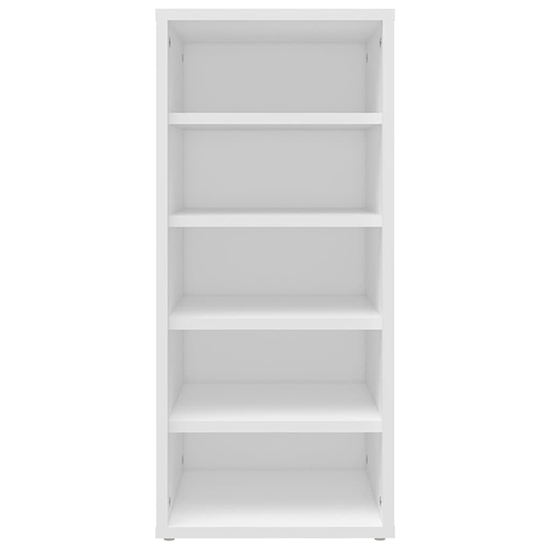Branko Wooden Shoe Storage Rack With 5 Shelves In White