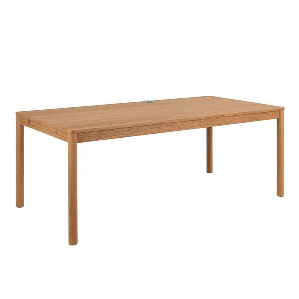 Branson Wooden Extending Dining Table - Oak