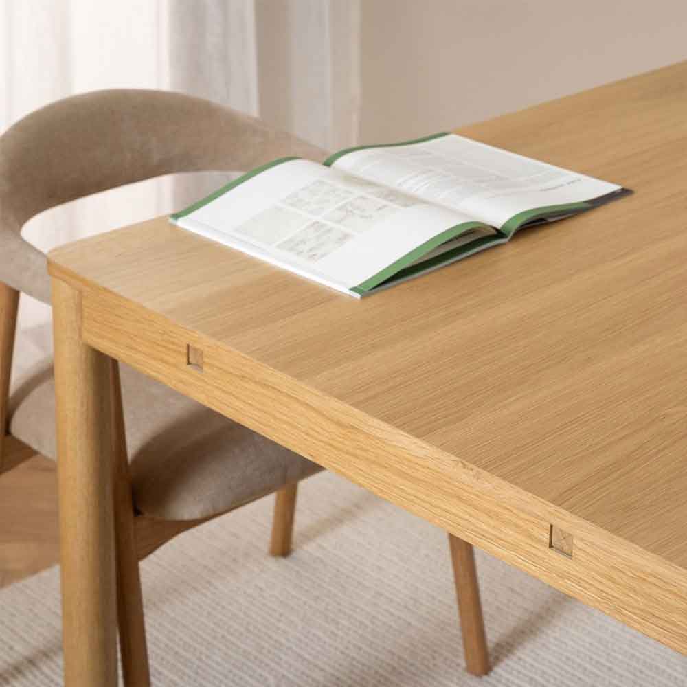 Branson Wooden Extending Dining Table - Oak