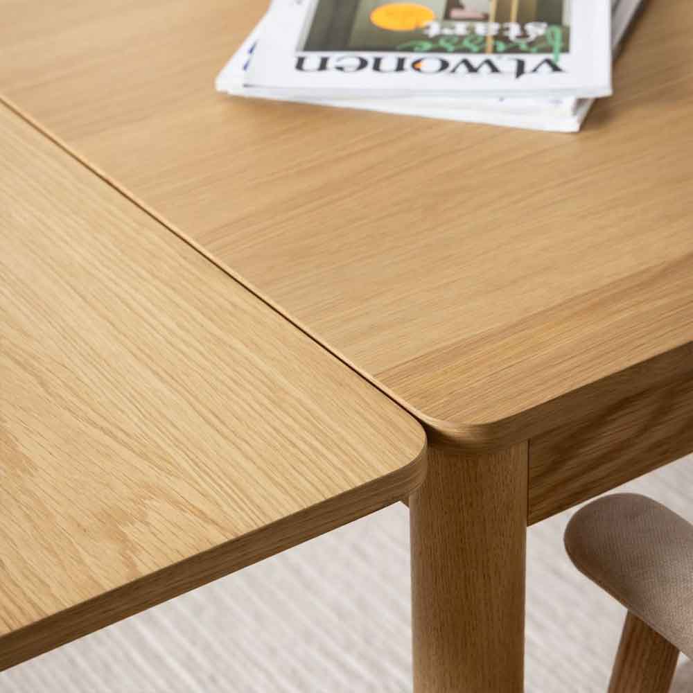Branson Wooden Extending Dining Table - Oak
