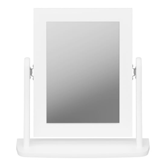 Braque Dressing Table Mirror In White_2