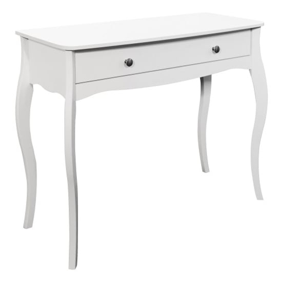 Braque Wooden Dressing Table With 1 Drawer In White