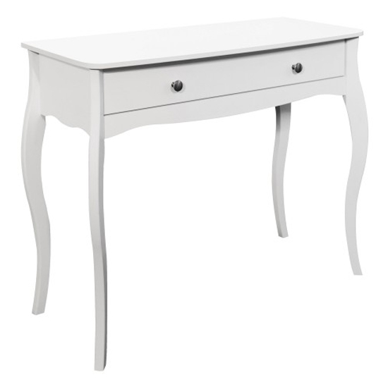 Photo of Braque wooden dressing table with 1 drawer in white