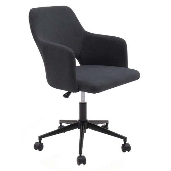 Braunton Fabric Home And Office Chair In Black