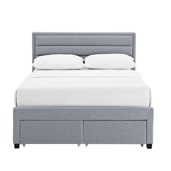 Gerrans Contemporary Fabric Storage King Size Bed In Grey_4
