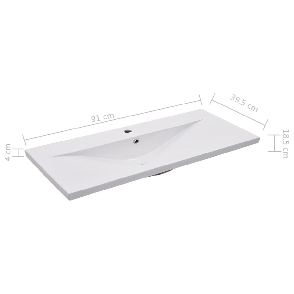 Breccia Wooden 60cm Vanity Unit Without Faucet In Sonoma Oak