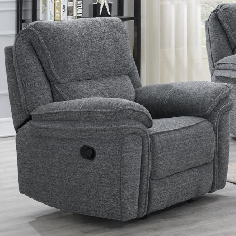 Brela Fabric Recliner Sofa Suite In Grey
