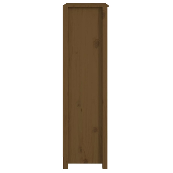 Brela Pinewood Bookcase With 3 Shelves In Honey Brown