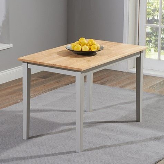 Ankila 115cm Dining Table With 2 Chair 1 Bench In Oak And Grey_2