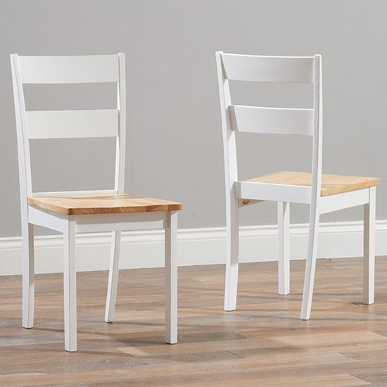 Broman Oak And White Dining Set With 2 Chairs And 1 Bench_3