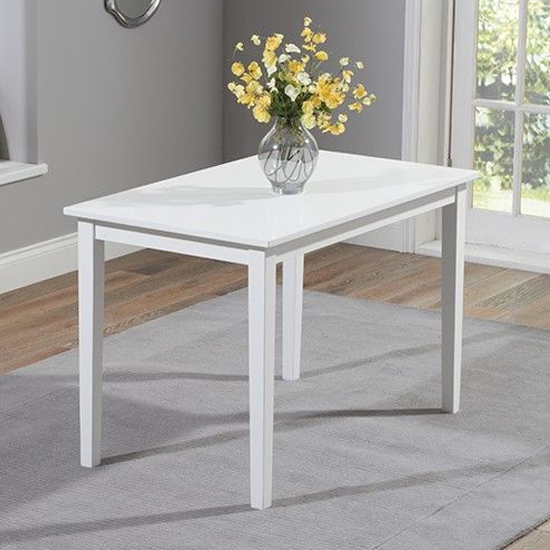 Ankila 115cm Dining Table With 2 Chair 1 Bench In White_2