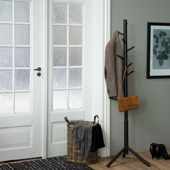 Read more about Bremon rubberwood coat stand in black