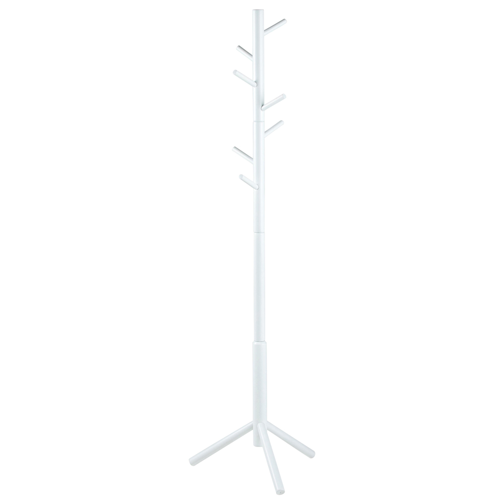 Brendon Wooden Coat Hanger Stand In White
