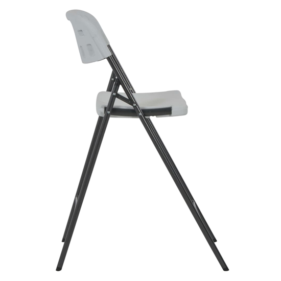 Brenna White HDPE Folding Bar Chairs In A Pair