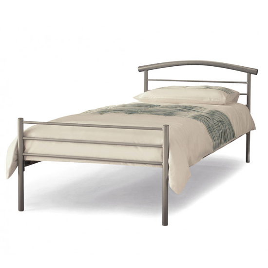 Brennington Metal Single Bed In Silver Furniture in Fashion