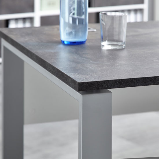 Brenta Computer Desk Rectangular In White And Basalto Dark_5