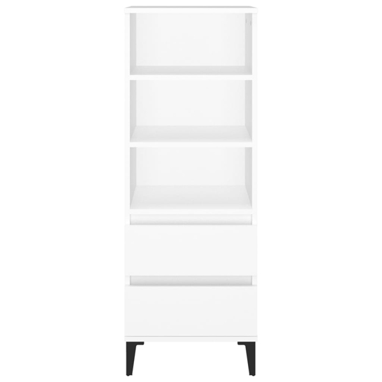 Brescia Wooden Bookcase With 2 Drawers In White