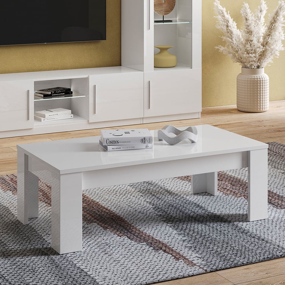 Read more about Breta high gloss coffee table rectangular in white