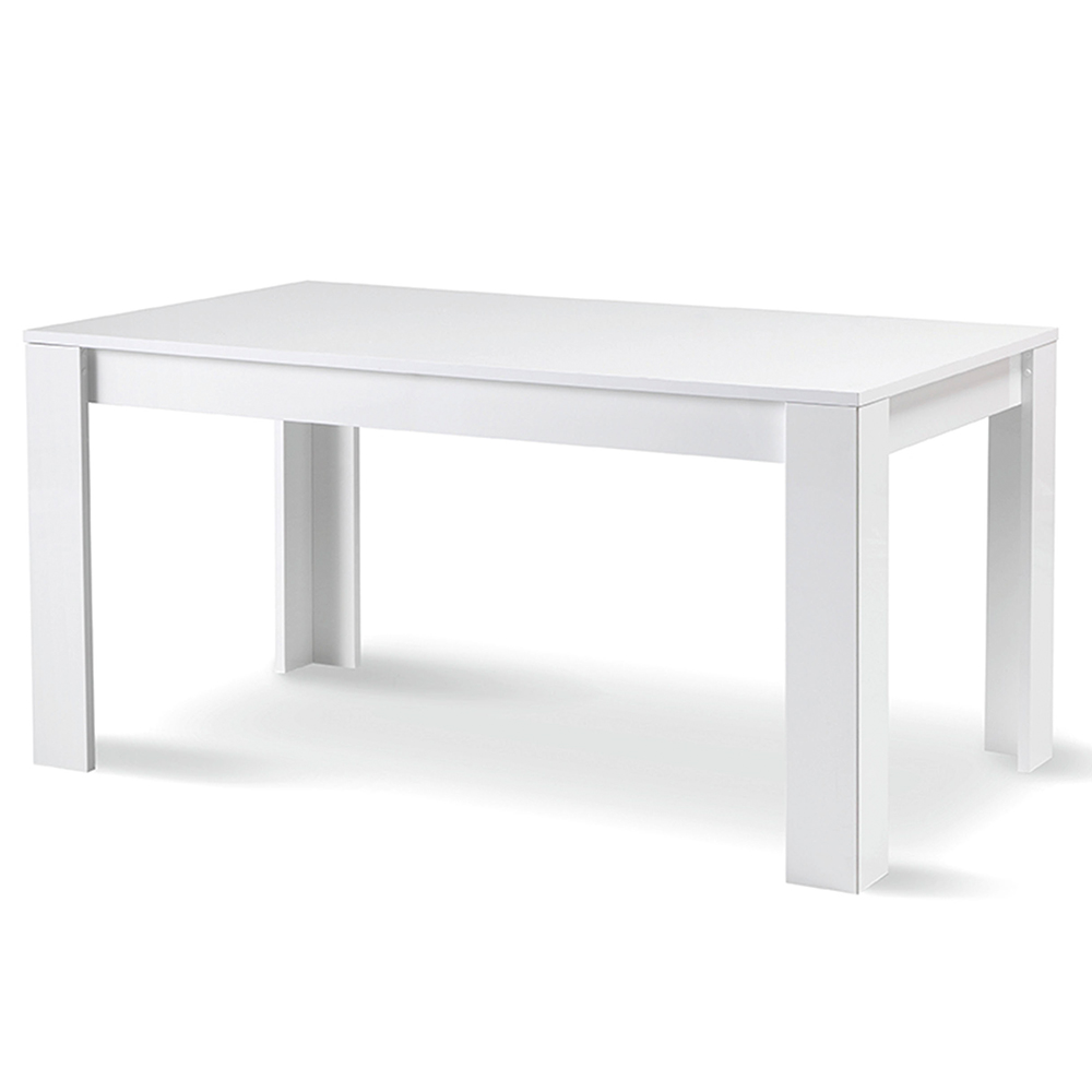 Breta High Gloss Dining Table Small In White
