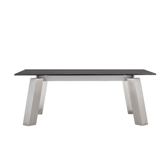 Alsager Glass Coffee Table In Grey Ceramic Brushed Steel Legs_2