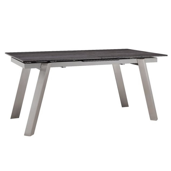 Alsager Glass Extending Dining Table In Grey Ceramic_3