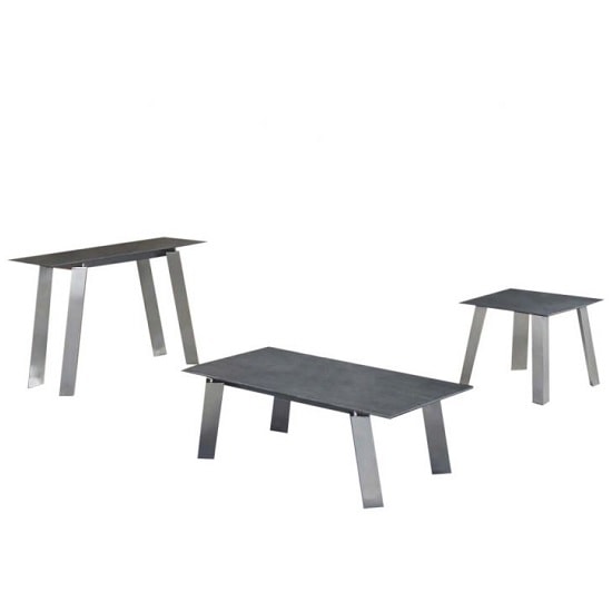 Alsager Glass Side Table In Grey Ceramic Brushed Steel Legs_3