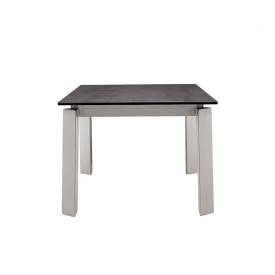 Alsager Glass Side Table In Grey Ceramic Brushed Steel Legs_2