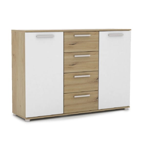 Read more about Breva sideboard in artisan oak and white with 2 doors