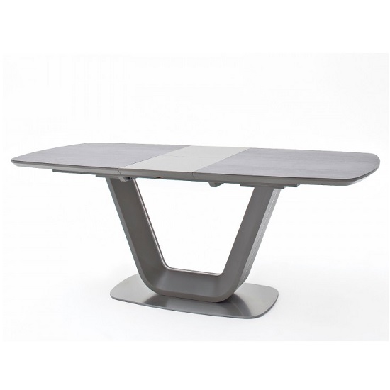 Read more about Brevard extendable dining table in anthracite and grey
