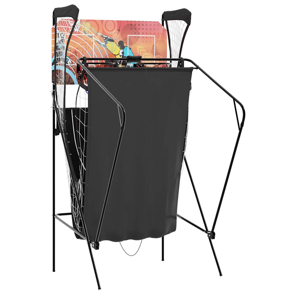 Brevard Iron Frame Basketball Arcade Machine With 4 Balls - Black