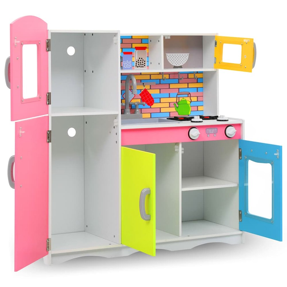 Brevard MDF Kids Play Kitchen - Multicolour