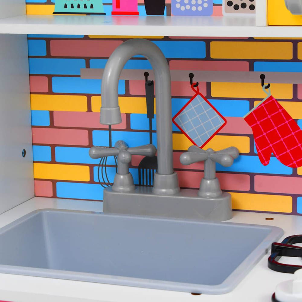 Brevard MDF Kids Play Kitchen - Multicolour