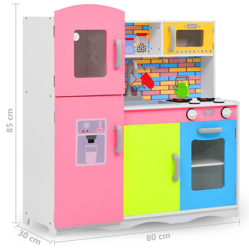 Brevard MDF Kids Play Kitchen - Multicolour