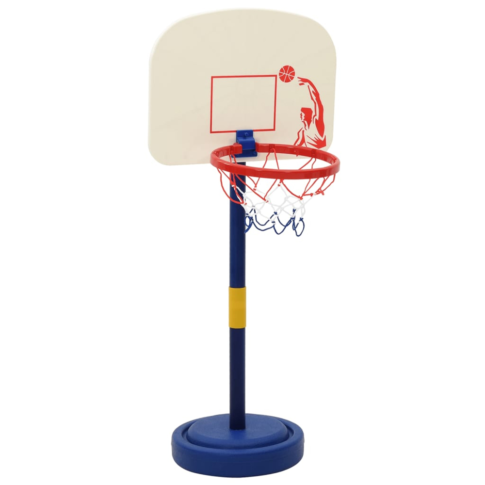 Brevard PE Kids Adjustable Basketball Hoop And Ball Set - Multicolour