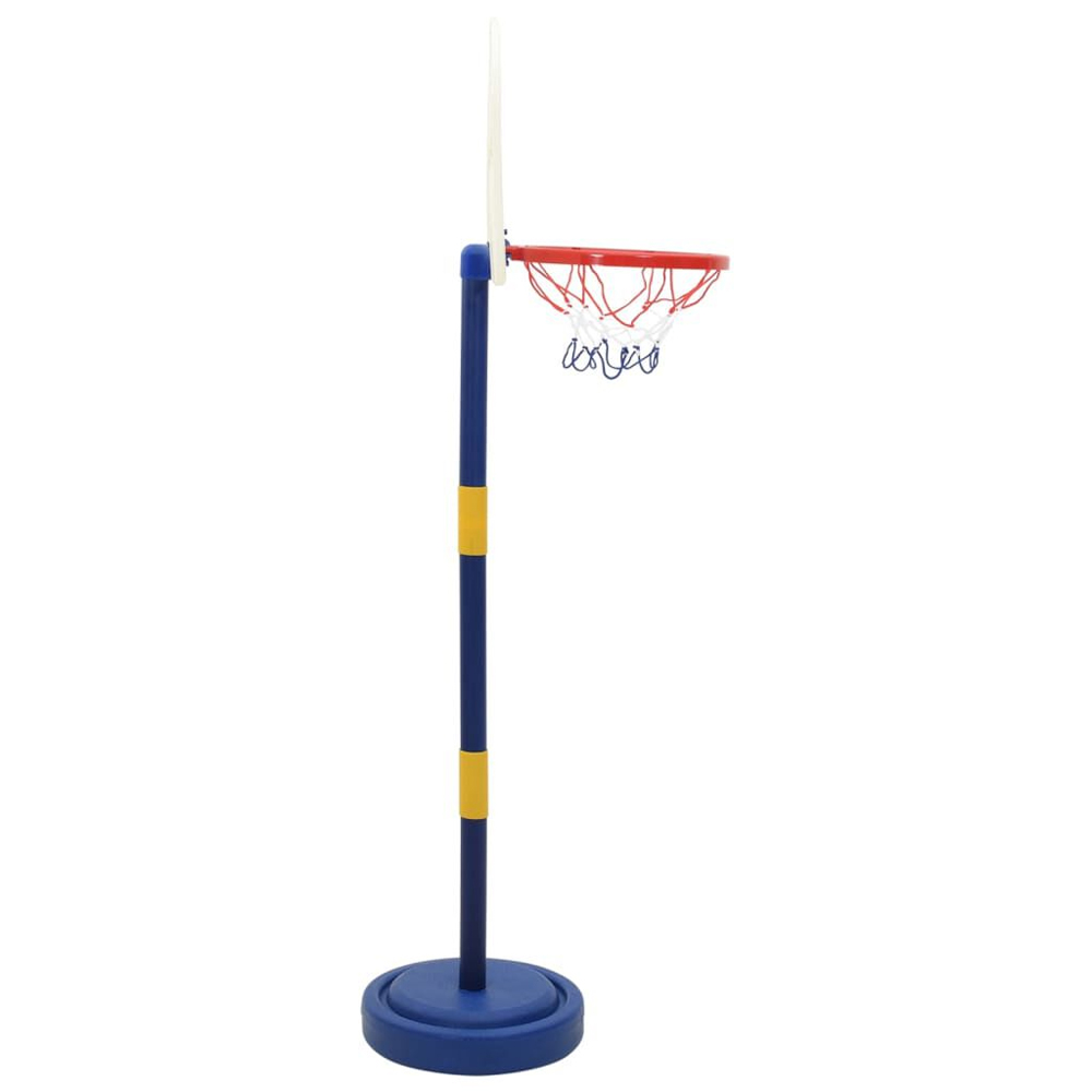 Brevard PE Kids Adjustable Basketball Hoop And Ball Set - Multicolour