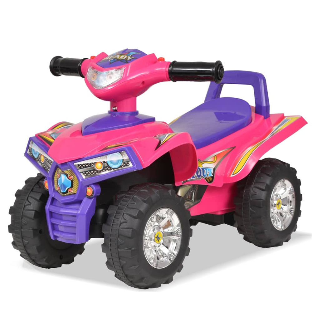 Brevard Plastic Kids Ride-on ATV With Sound - Pink And Purple
